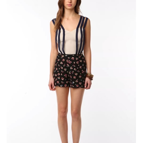 Urban Outfitters Double in Brass Chiffon Strappy Bodysuit Size Large - Picture 1 of 10